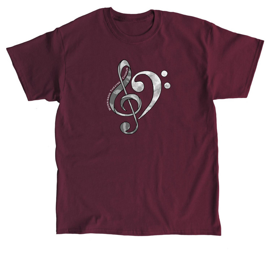 Morrisson Theatre Chorus in B&W, a Maroon Classic Unisex Tee