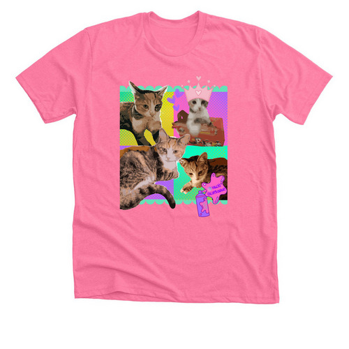 Haus Silverayne? Delores, a Neon Pink Premium Unisex Tee