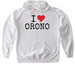 I Love Orono, a White Gildan Softstyle Pullover Hoodie