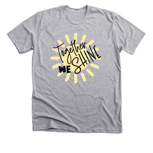 Together We Shine - HRT 23/24, a Athletic Heather Premium Unisex Tee