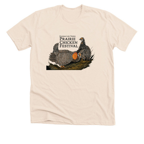 '25 Kansas Lek Treks Prairie-Chicken Festival, a Heather Soft Cream Premium Unisex Tee