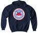 Youth AEU Classic Hooded Sweatshirt, a Navy Softstyle Youth Pullover Hoodie