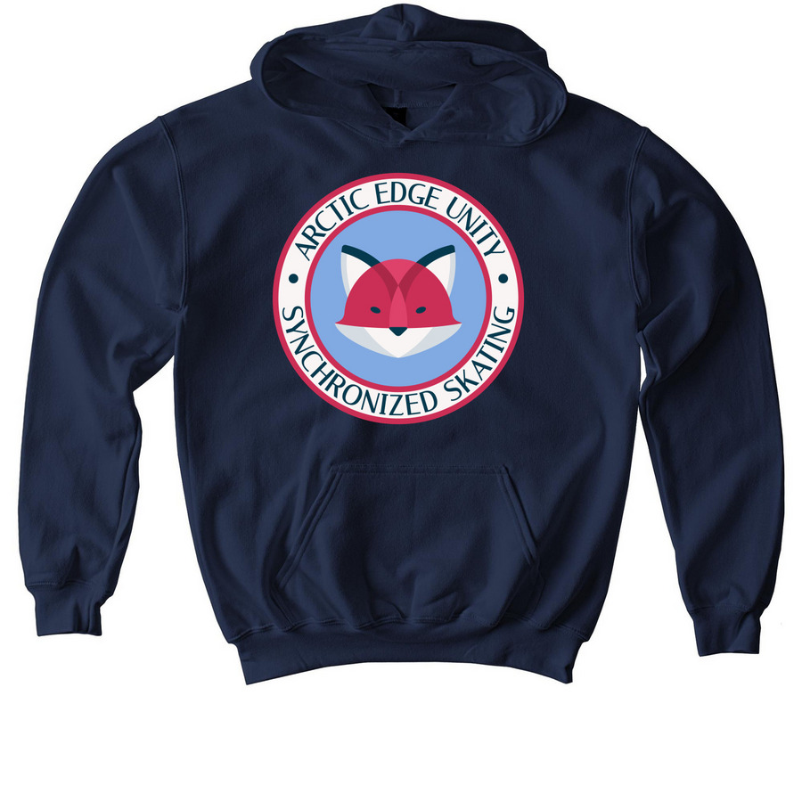 Youth AEU Classic Hooded Sweatshirt, a Navy Softstyle Youth Pullover Hoodie