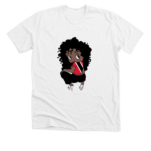 Trini Bop, a Solid White Blend Premium Unisex Tee
