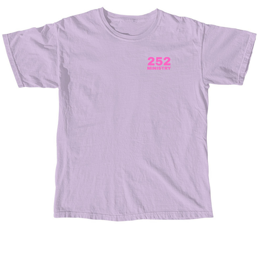 Wisdom, Stature, Favor - pink/pastels, a Orchid Comfort Colors Unisex Tee