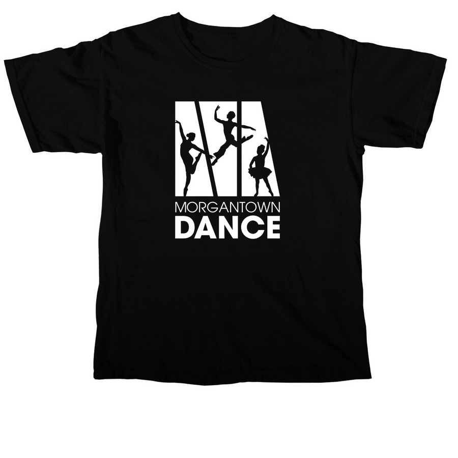 MDS Logo (White), Adult Sizes, a Black Comfort Colors Unisex Tee