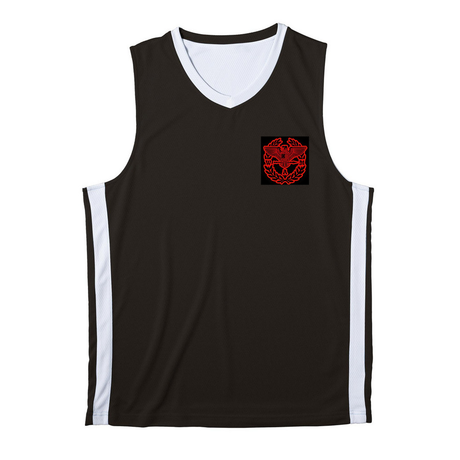 WAM ACTIVE WEAR, a Black/ White Reversible Basketball Jersey