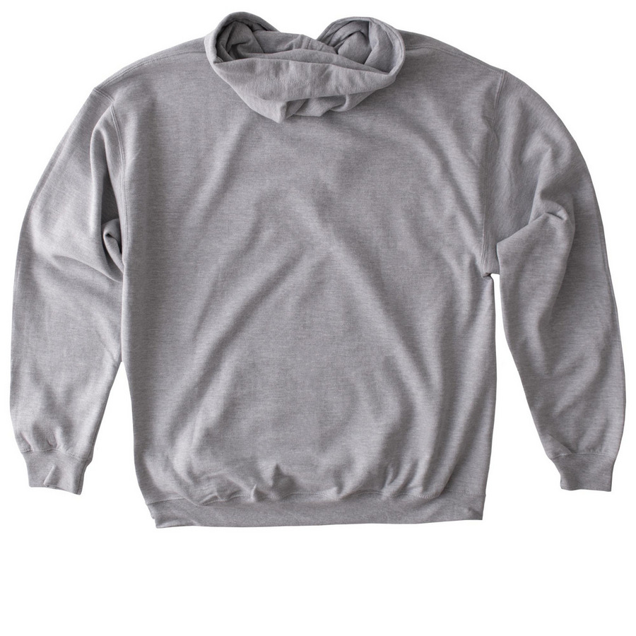 Shark School Logo, a Sport Grey Gildan Softstyle Pullover Hoodie (back-view)