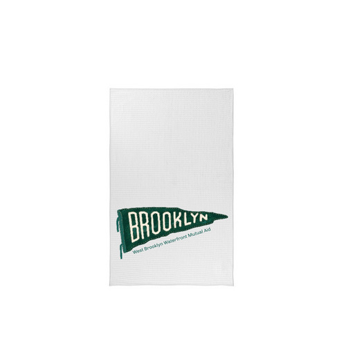 Brooklyn Tea Towel by Jessie, a White Tea Towel