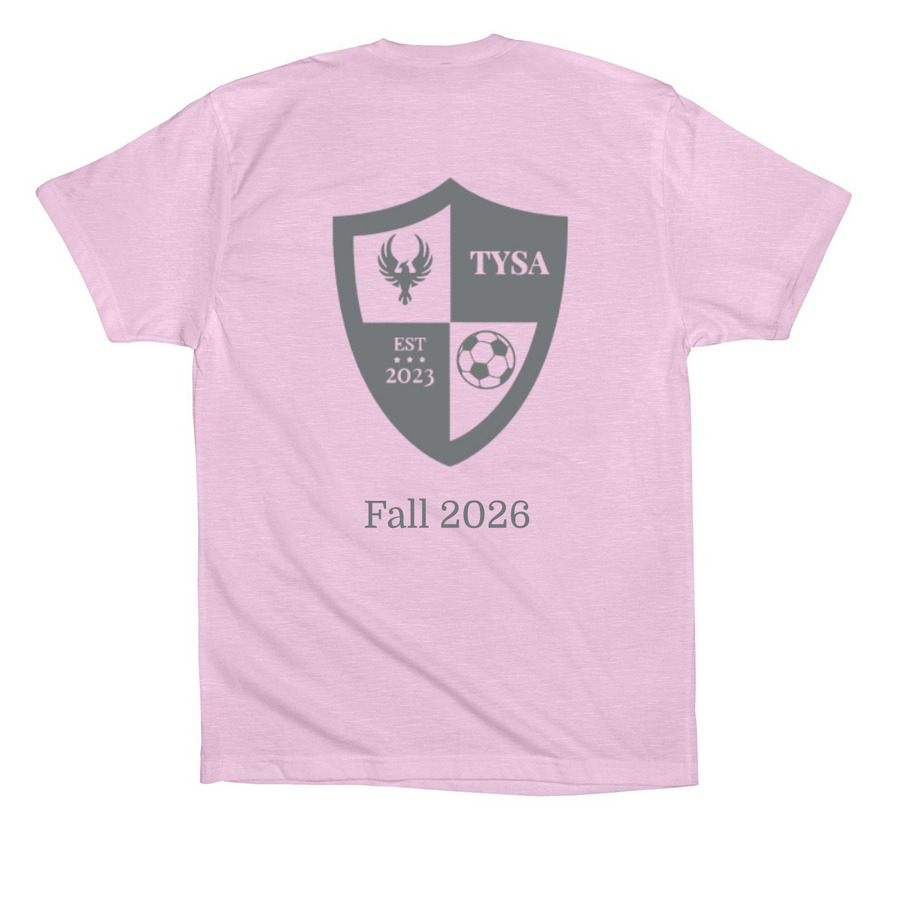 U4 Beauchamp, a Lilac Premium Cotton Tee (back-view)