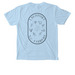 I Support N.C. Farmers, a Chambray Comfort Colors Pocket Tee (back-view)