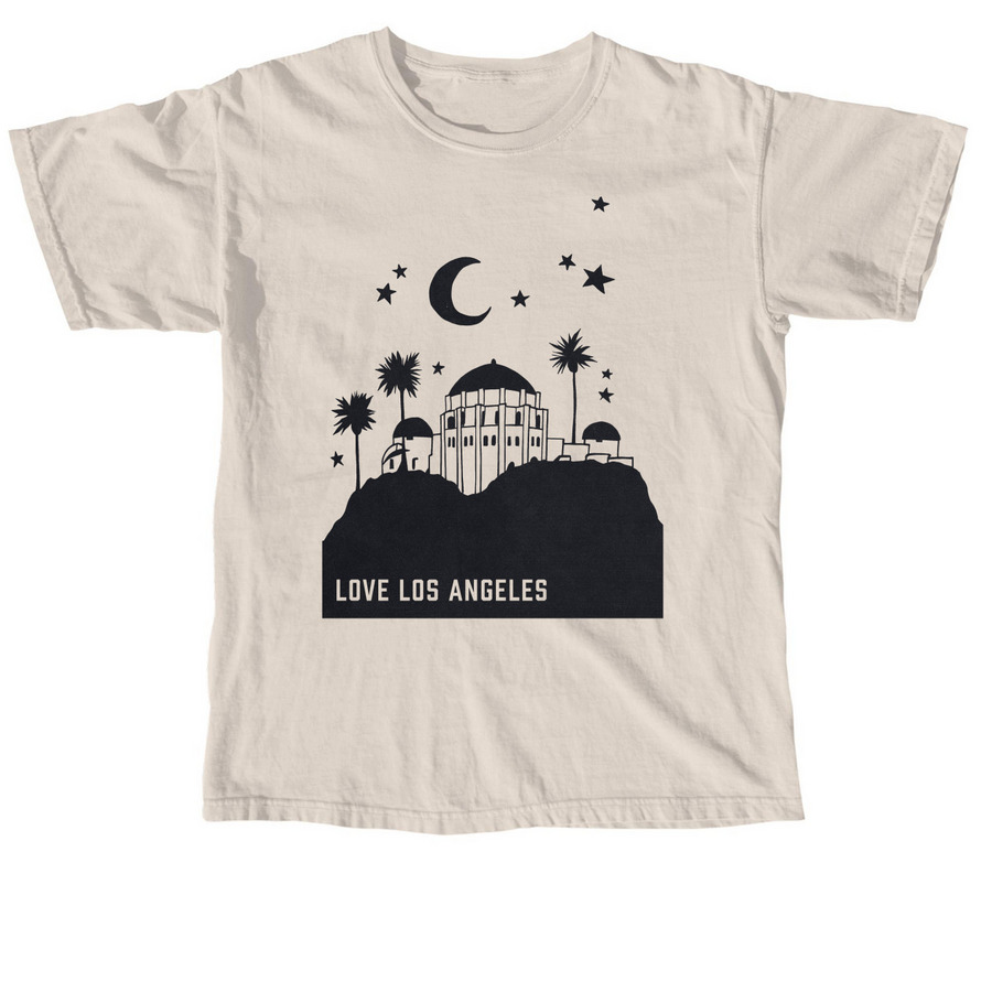 LOVE LA, a Ivory Comfort Colors Unisex Tee