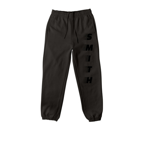 S. M. I. T. H, a Black Premium Heavyweight Jogger