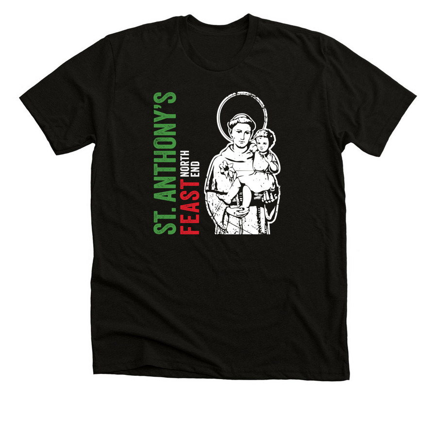 St. Anthony's Feast - North End, a Solid Black Blend Premium Unisex Tee
