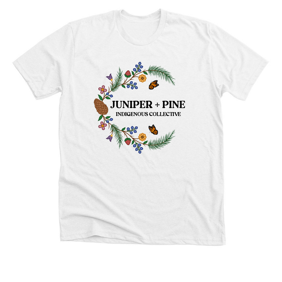 Brand Tee, a Solid White Blend Premium Unisex Tee