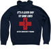 Sutter ER/Trauma&nbsp; (Smiley face), a Navy Zip Up Hoodie (back-view)