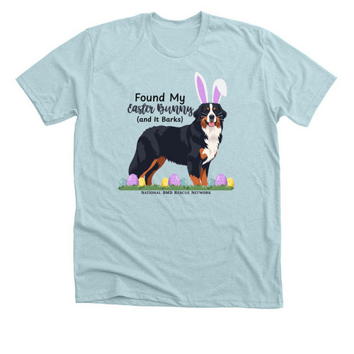 Found My Easter Bunny (and It Barks), a Heather Ice Blue Premium Unisex Tee