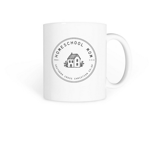 SCCC Homeschool Mom Mug, a White Coffee Mug