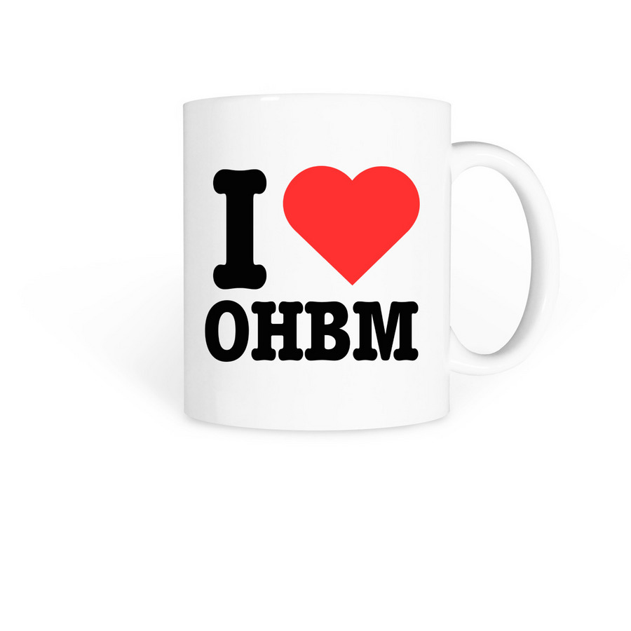 I ??OHBM Coffee Mug, a White Coffee Mug