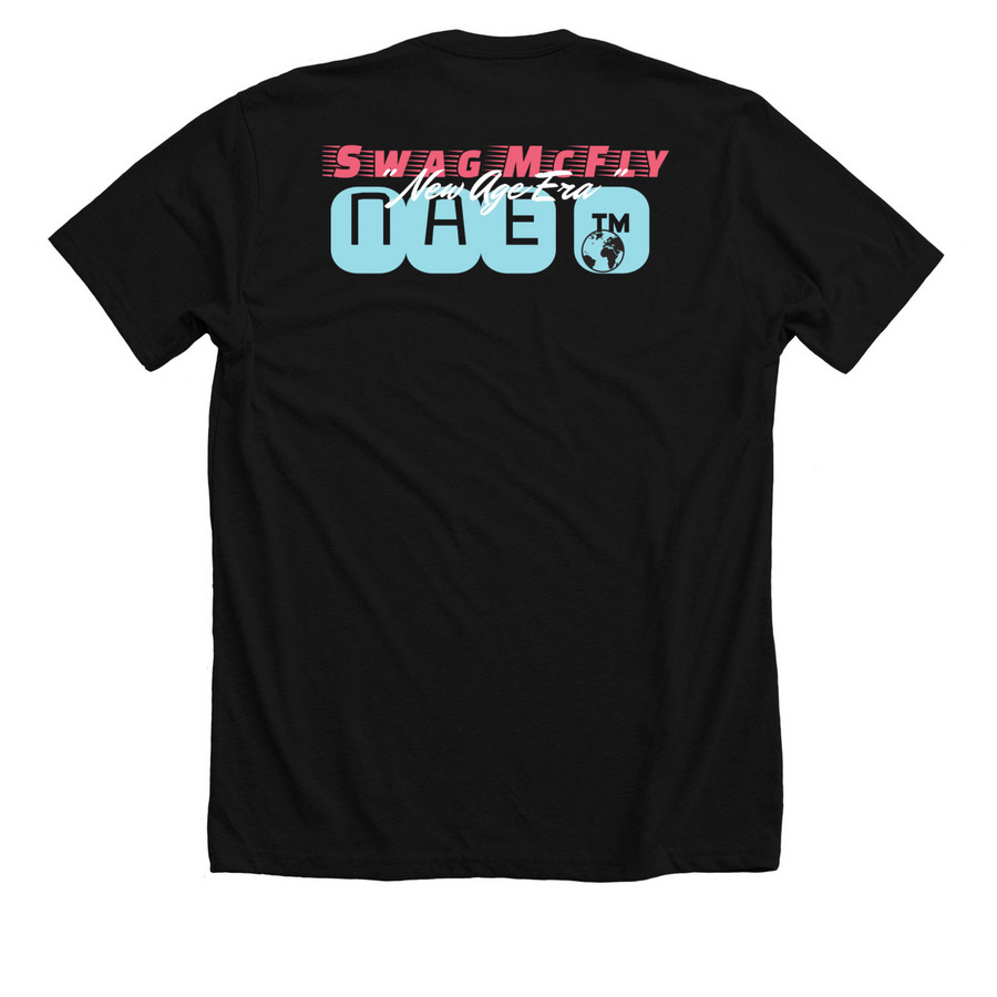 N.A.E. Zone2&nbsp;, a Solid Black Blend Premium Unisex Tee (back-view)