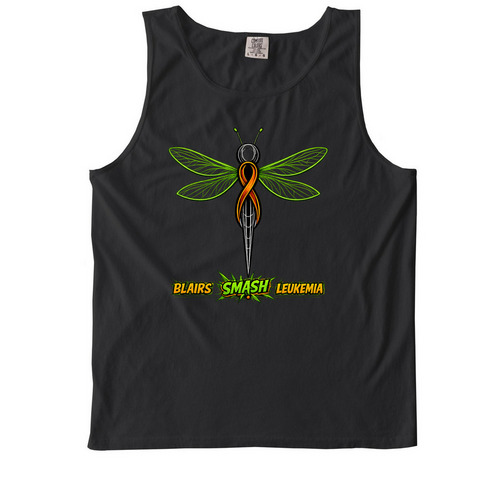 Smash Cancer Tanks!, a Black Comfort Colors Tank Top