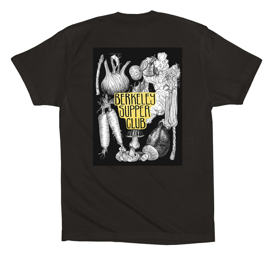 March Supper Club Shirt&nbsp;, a Black Premium Cotton Tee (back-view)