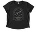 NATURALIST Breach Front & Mission Back, a Space Black Allmade Eco Triblend Women?s Scoop Neck Tee