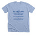 (Front Only) Everyone is Unstoppable, a Heather Baby Blue Premium Unisex Tee