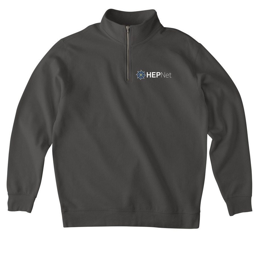 HEPNet Quarter Zip, a Asphalt Midweight Quarter Zip Pullover