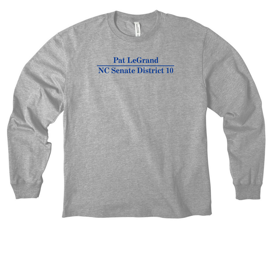 Simple Campaign Shirt Blue, a Athletic Heather Unisex Heavyweight Long Sleeve Tee
