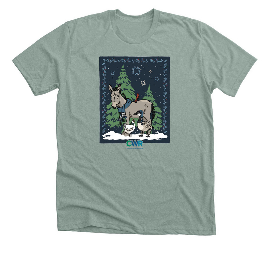 Home for the holidays, a Heather Sage Premium Unisex Tee