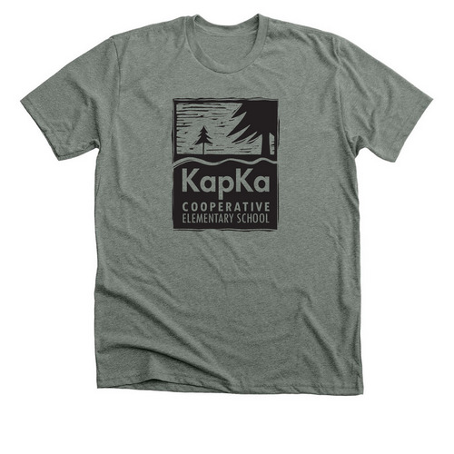 Classic KapKa Logo, a Deep Heather Premium Unisex Tee