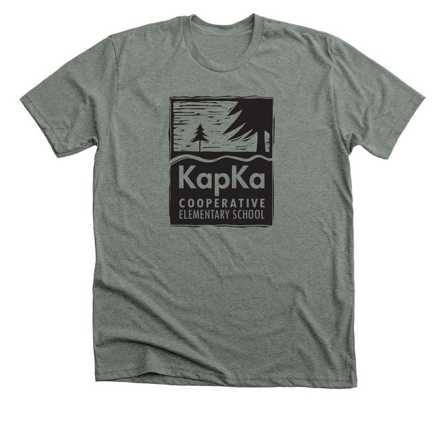 Classic KapKa Logo, a Deep Heather Premium Unisex Tee