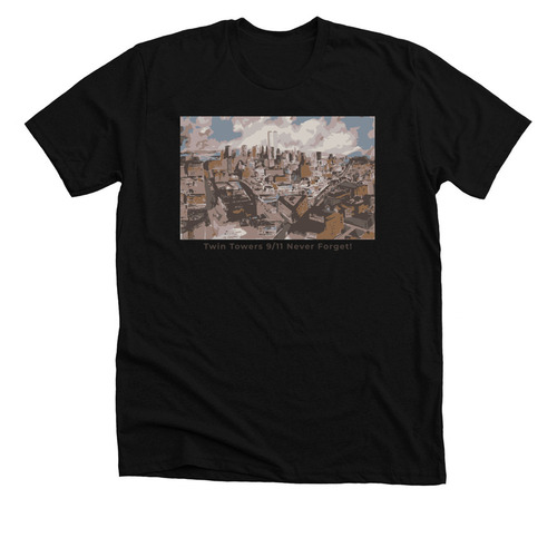 Remember 9/11, a Solid Black Blend Premium Unisex Tee