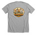 RF Logo, a Athletic Heather Premium Unisex Tee (back-view)