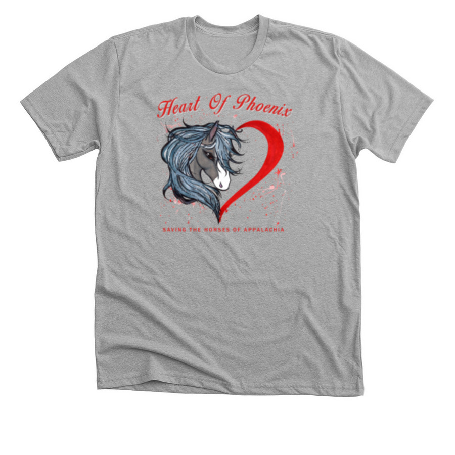 The Official Logo for HOP, a Athletic Heather Premium Unisex Tee