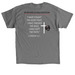 CALLED TO WRESTLE, a Charcoal Classic Unisex Tee (back-view)