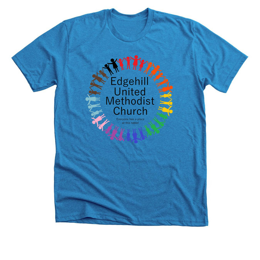 Edgehill United Methodist Church, a Neon Blue Premium Unisex Tee