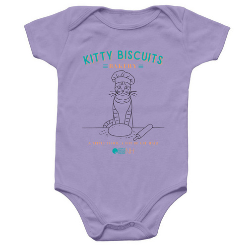Kitty Biscuits Bakery - Infant Onesie, a Lavender Infant Onesie