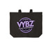 VYBZ STUDIO, a Deep Black Cotton Canvas Tote Bag