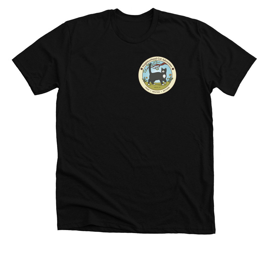 SPAY YOUR STRAYS, a Solid Black Blend Premium Unisex Tee