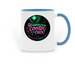 Cooter Warsh Coffee Mug, a Light Blue Two-Tone Ceramic Mug