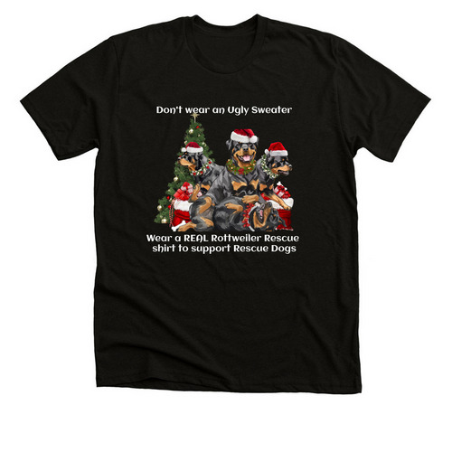 Ugly Sweater, a Solid Black Blend Premium Unisex Tee