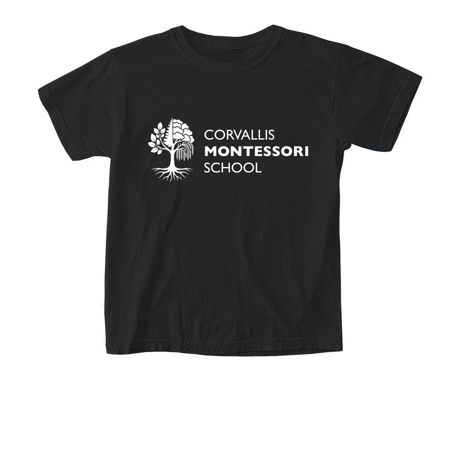 CMS Monochrome Logo - Youth, a Black Comfort Colors Youth Tee