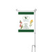 Native Plant Habitat in Progress Sign, a White 12" x 18" Yard Flag with Stake
