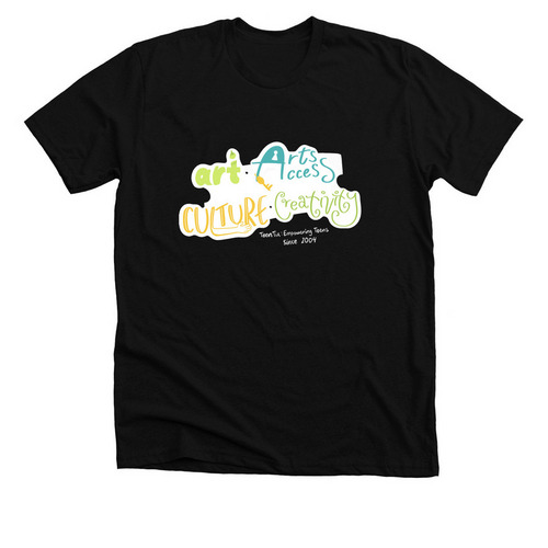 TeenTix Ticket, a Solid Black Blend Premium Unisex Tee