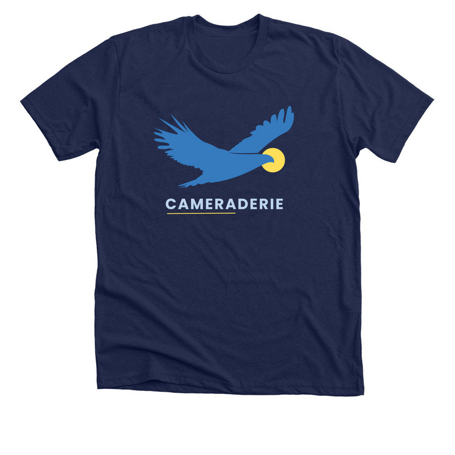 Cameraderie Shirt, a Solid Navy Blend Premium Unisex Tee
