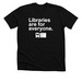 Libraries are for Everyone (White Text), a Solid Black Blend Premium Unisex Tee