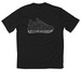 Running for Team Alec, a Black Classic Performance Tee (back-view)