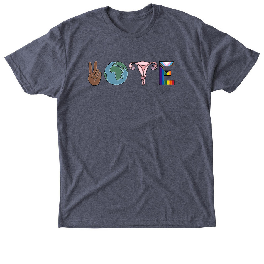 VOTE!, a Vintage Navy Triblend Unisex Tee
